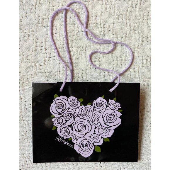 Brighton Pewter Leather Clutch Crossbody Purse Large Dimensional Flower on Front - Picture 8 of 9